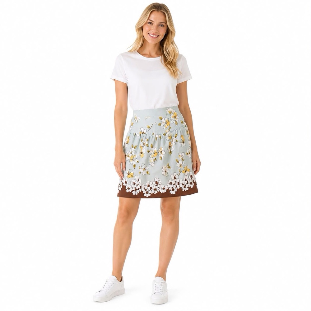 Vintage Speechless Floral Print High Rise Mini Skirt Size 9